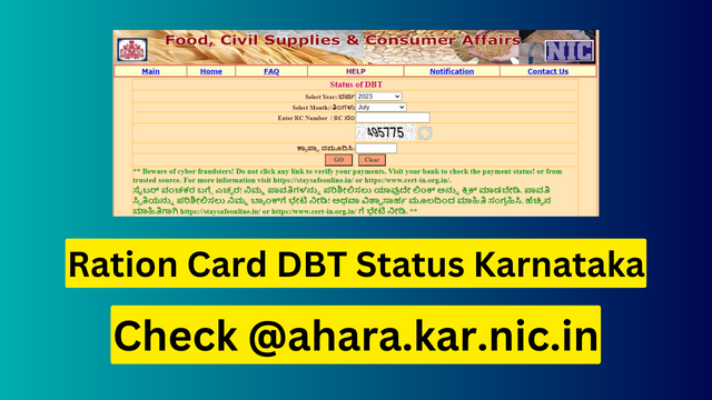 Karnataka-Ration-Card-DBT-Status